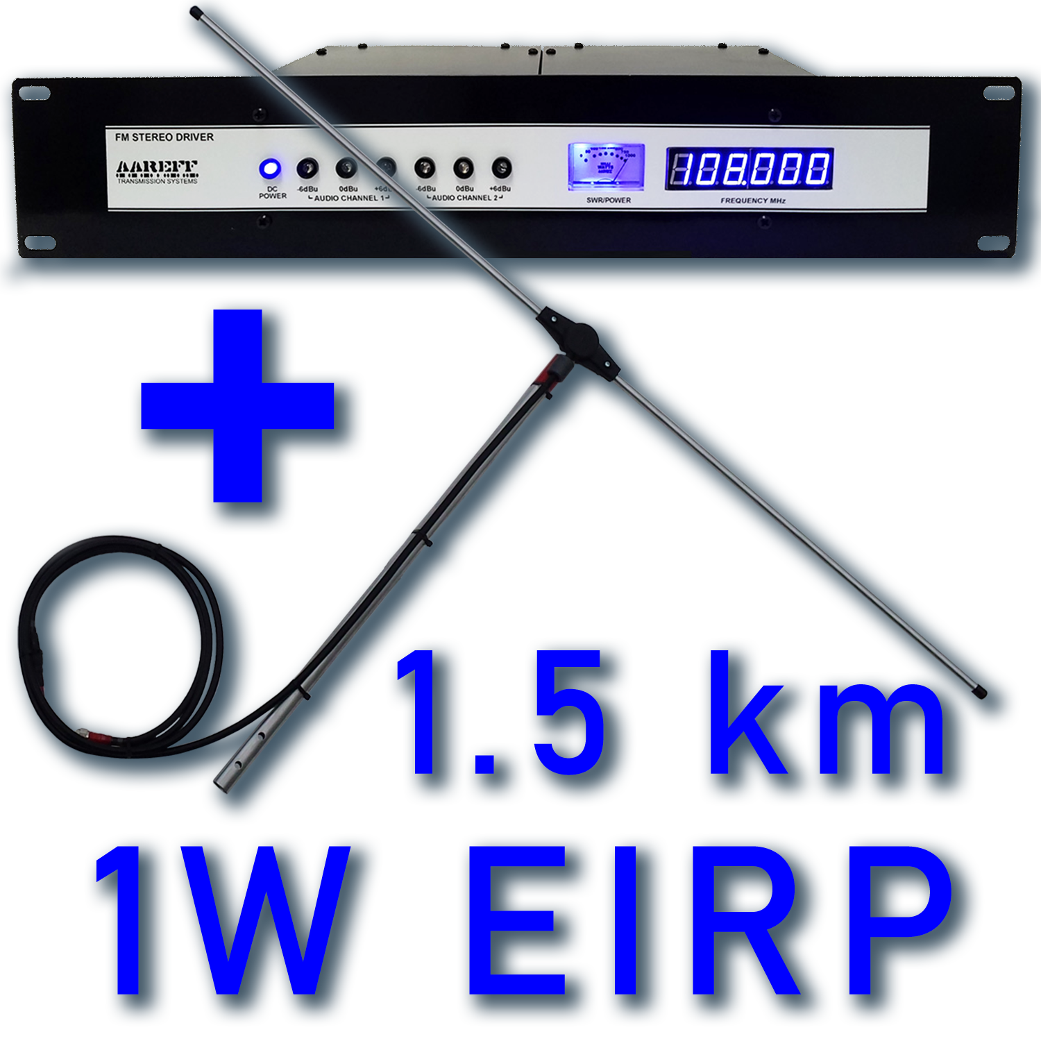 1W EIRP Complete FM Broadcasting Package