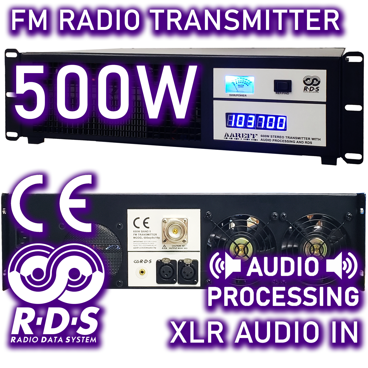 500W Professional FM Radio Transmitter