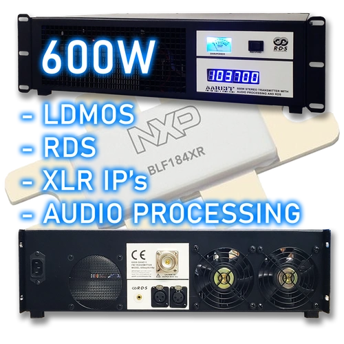 500W Professional FM Radio Transmitter
